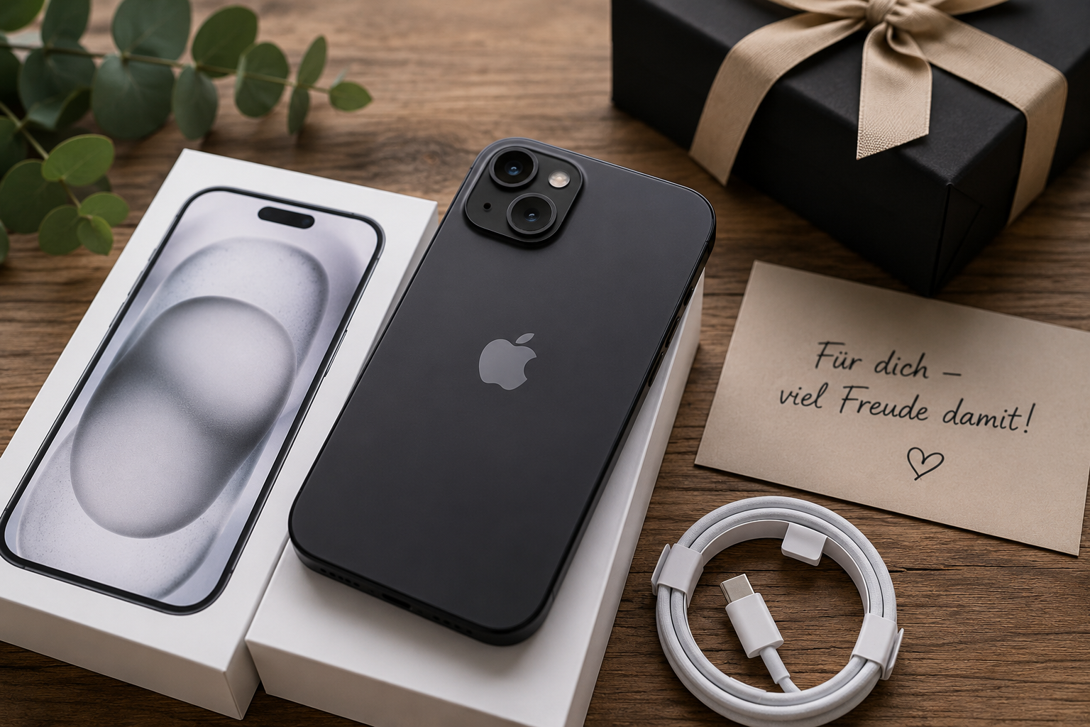 Apple iPhone 15 in Schwarz